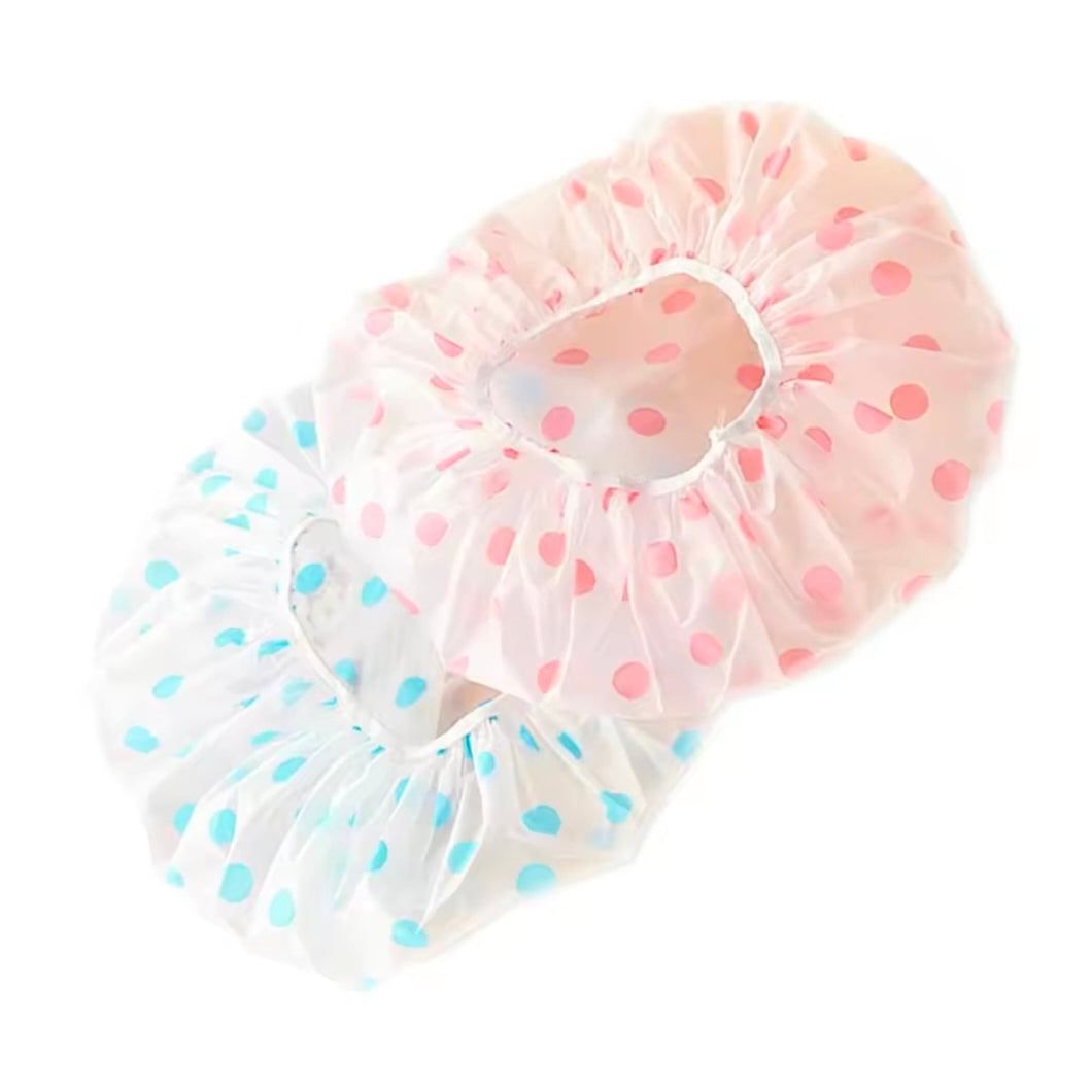 Shower Caps Bathing Waterproof Adult Hair Drying Caps Dustproof Plastic Head Covers for Women Hair Salon Elastic Shower Cap