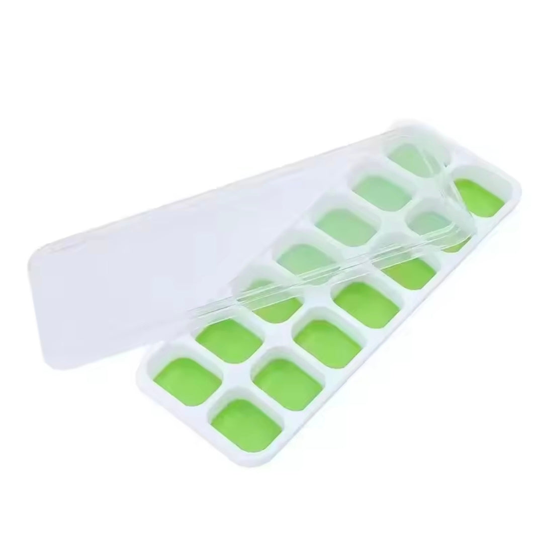 Multi-Colo PP+TPR Ice Cube Trays Reusable food-Grade Molds for Party Decor & Easy Home Storage With Leak-proof Design