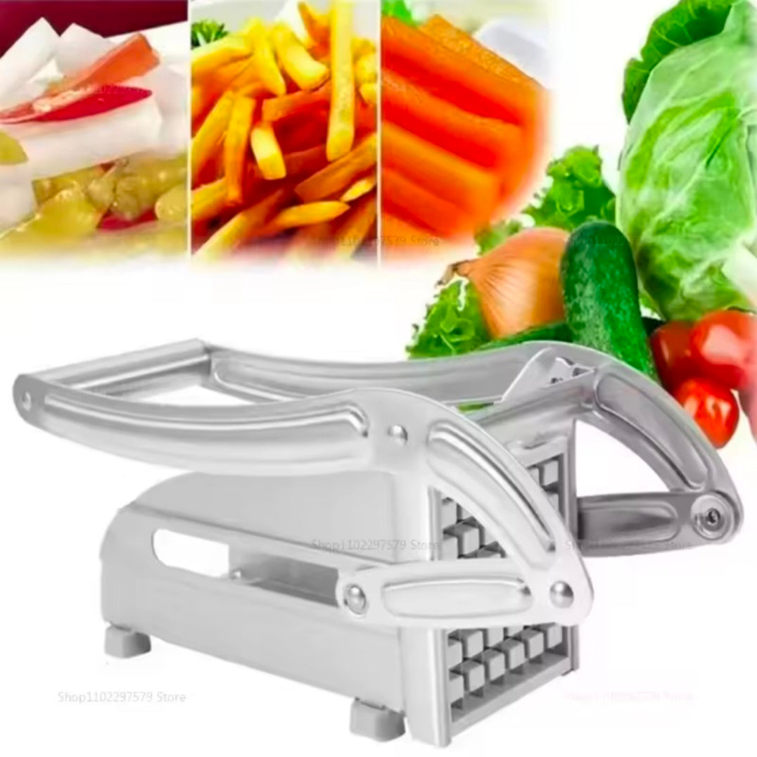 Multifunction Manual French Fries Steel vegetable Cutter Tool Fast Cutting With 2 Blades for Home Kitchen Restaurant