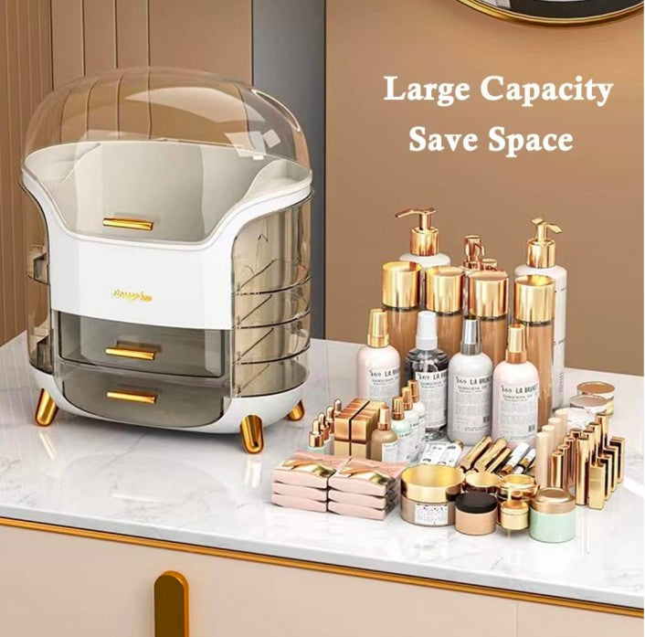 Multi-Functional Makeup Storage Box – Dustproof & Transparent