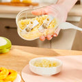 Manual Garlic Cutter Portable Home one-handed pushable telescopic garlic slicer Stainless Steel Blade Garlic Cutter