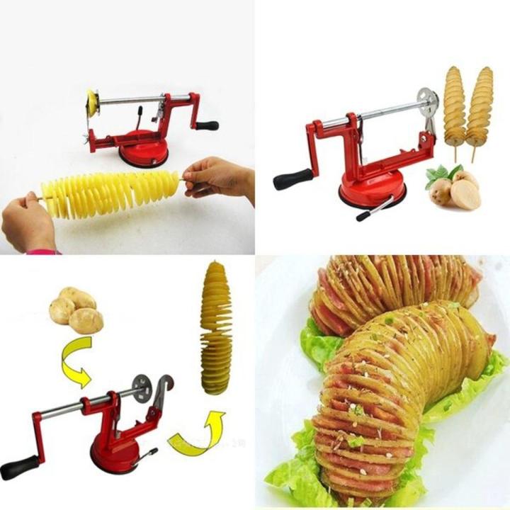 Manual Potato Spiral Cutter – Easy & Fun Snack Maker