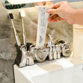 Toothbrush Organizer – Stylish Ceramic Bathroom Stand