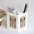 Cutlery Holder with Wooden Box Packing – Elegant Storage